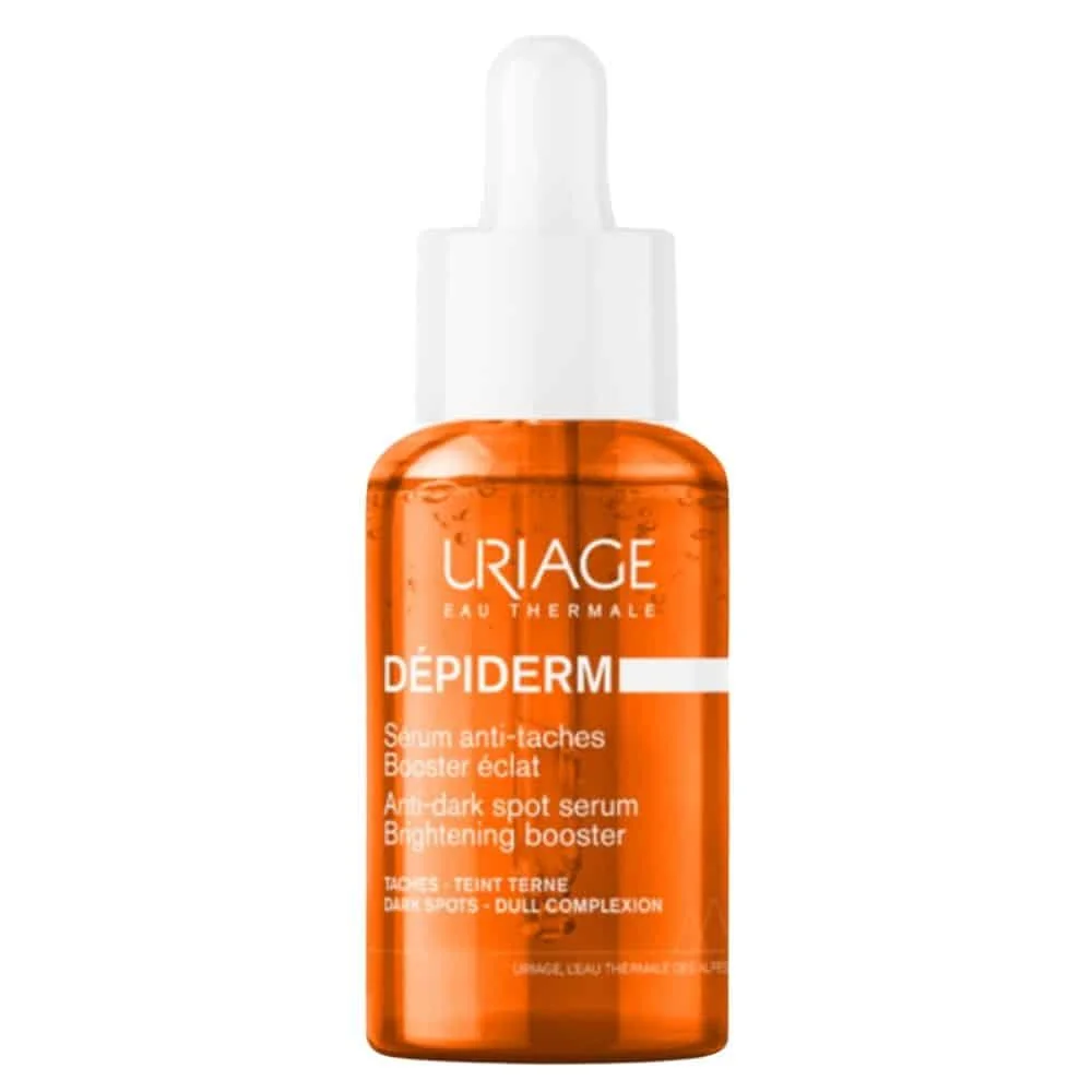 uriage-depiderm-serum-anti-taches-booster-eclat-30ml.jpg Flacon orange compte-gouttes Uriage Dépiderm Sérum Anti-taches 30 ml