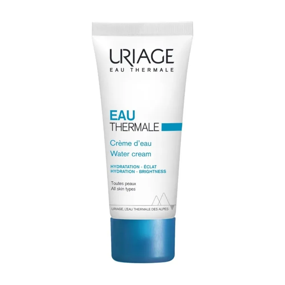 uriage-hydratation-creme-d-eau-40ml.jpg Tube blanc et bleu Uriage Eau Thermale Crème d'eau 40 ml