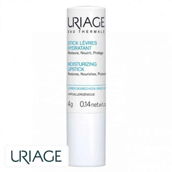 Stick blanc Uriage Stick Lèvres Hydratant 4 g lèvres desséchées