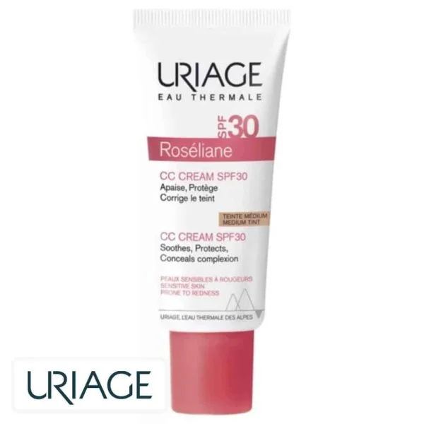 Uriage Roséliane CC Crème Teinte Medium Apaise Et Corrige Le Teint SPF30 40ml