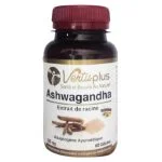 Pilulier ambré Vertuplus Ashwagandha extrait de racine 300 mg 60 gélules