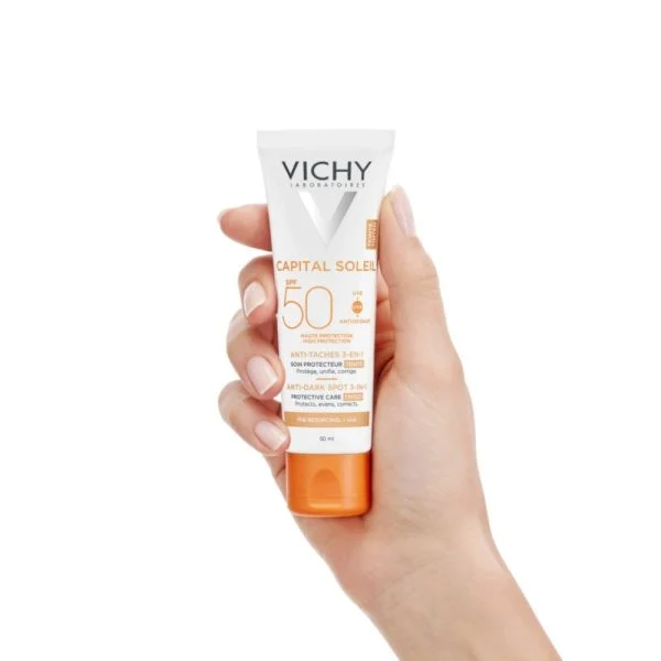 Vichy Capital Soleil Soin Anti-Taches Teinté 3en1 SPF50 50ml – photo 2