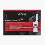 Étui Dercos Aminexil Clinical 5 Men 21 monodoses avec flacon applicateur