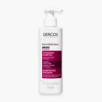 Flacon pompe blanc et fuchsia Dercos Densi-Solutions shampooing épaisseur 250 ml