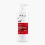 Grand flacon pompe blanc et rouge Dercos Energy+ shampooing stimulant 400 ml