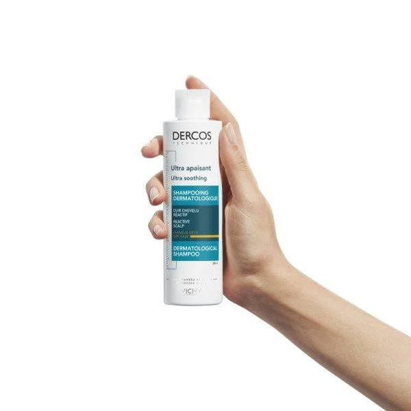 Vichy Dercos Ultra Apaisant Shampoing Dermatologique Cheveux Secs 200ml – photo 2
