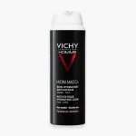 Flacon airless noir Vichy Homme Hydra Mag C+ soin hydratant anti-fatigue