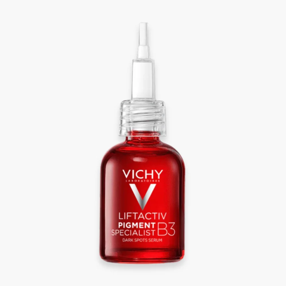 vichy-liftactiv-pigment-specialist-b3-serum-anti-taches-30ml.jpg Flacon rouge Vichy Liftactiv Pigment Specialist B3 sérum anti-taches compte-gouttes