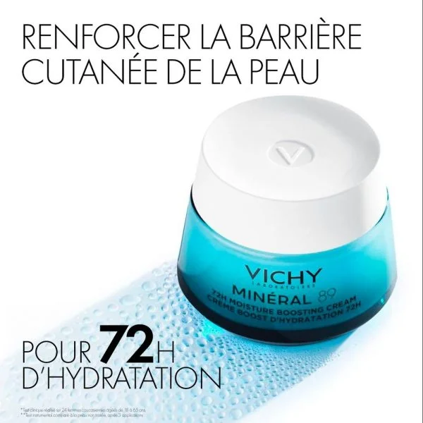 Vichy Minéral 89 Crème Boost d’Hydratation 72h 50ml – photo 2