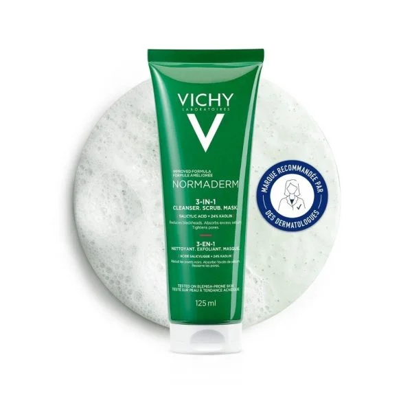 Vichy Normaderm 3en1 Exfoliant Nettoyant Masque 125ml – photo 2