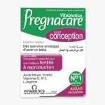 Boîte verte et violette Vitabiotics Pregnacare avant conception avec zinc