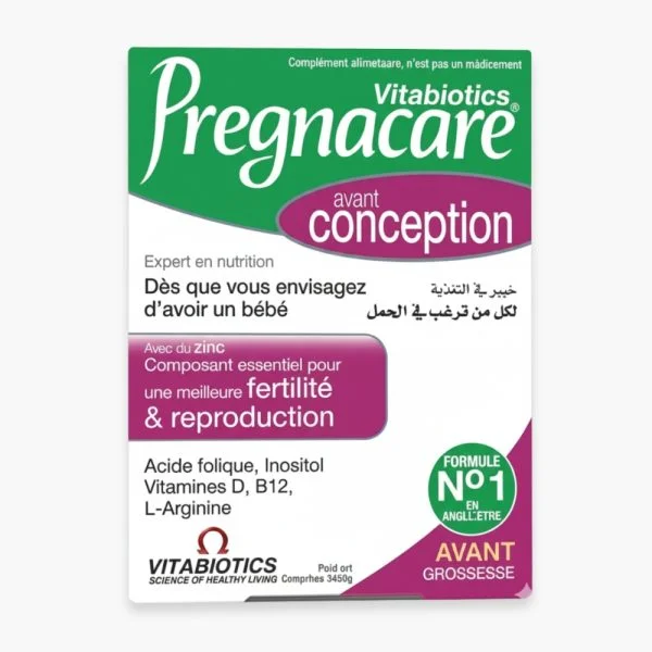 Vitabiotics Pregnacare Avant la Conception Fertilité & Reproduction 30 Comprimés