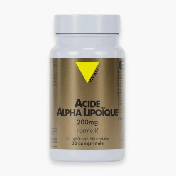 Vitall+ Acide Alpha Lipoïque 200mg Forme R 30 Comprimés
