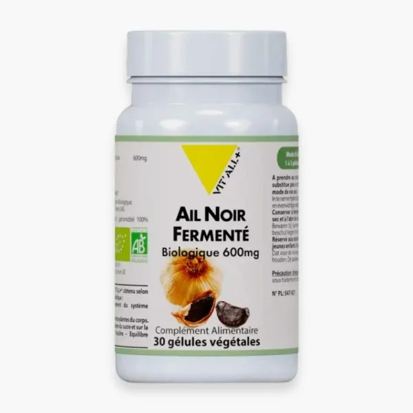 Vitall+ Ail Noir Fermenté Biologique 600mg 30 Gélules