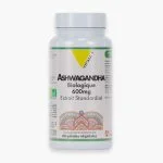 Pot blanc et vert Vit'All+ ashwagandha biologique 600 mg 60 gelules vegetales