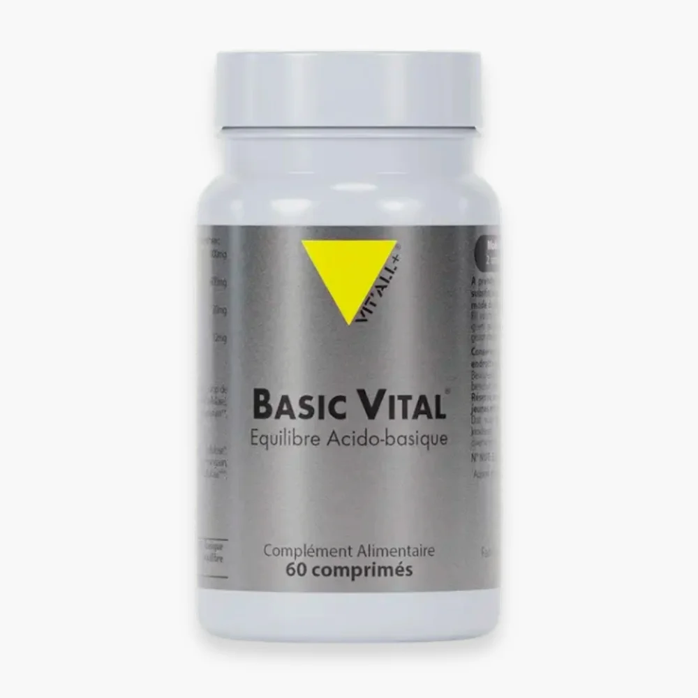 vitall-basic-vital-equilibre-acido-basique-60-comprimes.jpg Flacon blanc Basic Vital Vit'all+ étiquette grise 60 comprimés