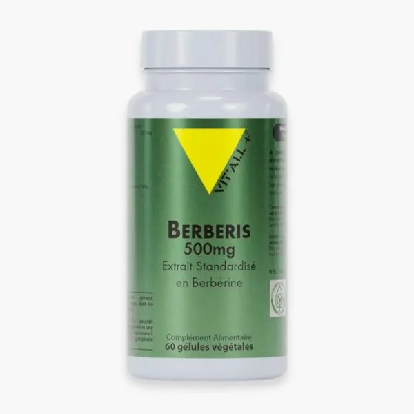 Vitall+ Berberis 500mg Extrait Standardisé en Berbérine 60 Gélules
