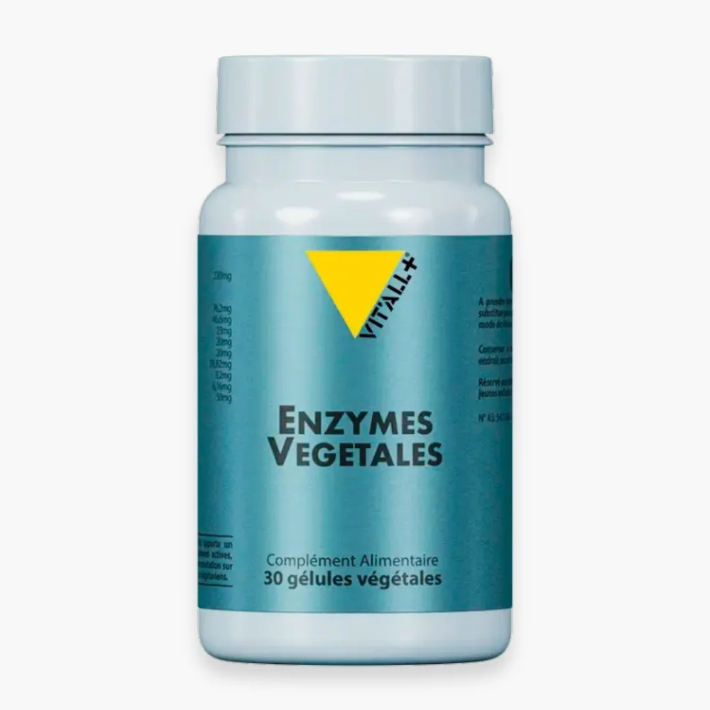 vitall-enzymes-vegetales-30-gelules.jpg Flacon bleu Enzymes Végétales Vit'all+ 30 gélules végétales