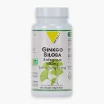 Flacon Ginkgo Biloba biologique 500 mg Vit'all+ feuilles vertes