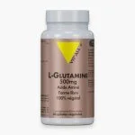 Flacon rose Vit'all+ L-Glutamine 500mg acide aminé forme libre végétale