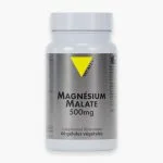 Flacon gris Vitall+ Magnésium Malate 500mg 60 gélules végétales