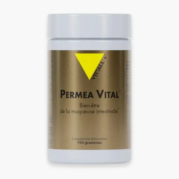 Pot doré Vitall+ Permea Vital poudre complément alimentaire 150 grammes
