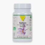 Flacon blanc Vitall+ Safran Biologique 30 gélules fleur de safran