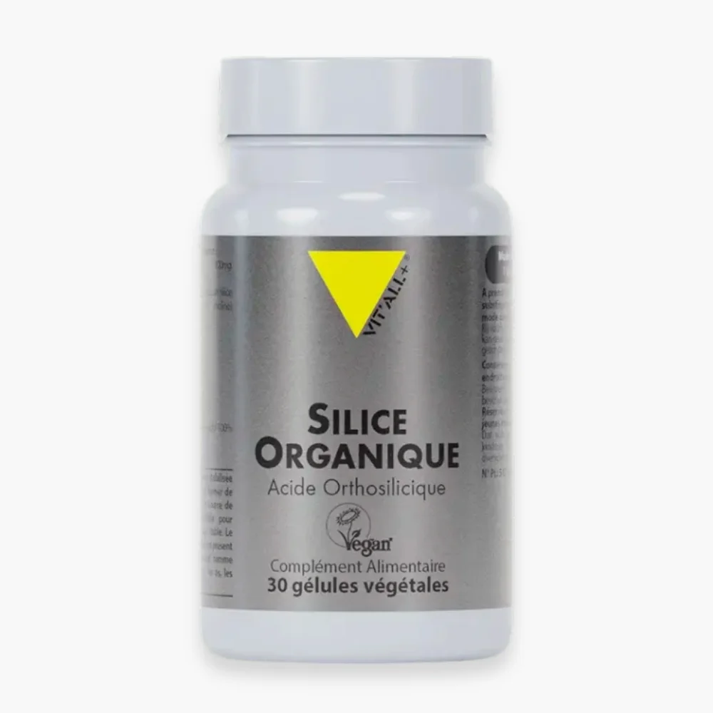 vitall-silice-organique-acide-orthosilicique-vegan-30-gelules.jpg Flacon gris Vitall+ Silice Organique acide orthosilicique 30 gélules végétales