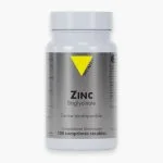 Flacon gris Vitall+ Zinc Bisglycinate 100 comprimés sécables forme biodisponible
