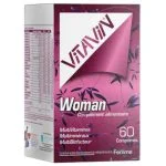 Boîte Vitavin Woman complément alimentaire multivitamines, 60 comprimés, étui rose