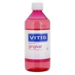 Flacon rose Vitis Gingival bain de bouche, soin quotidien des gencives