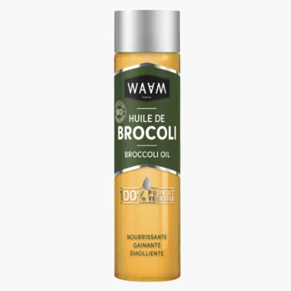 waam-huile-de-brocoli-nourrissante-bio-75ml.jpg Flacon WAAM Huile de Brocoli 100% pure et végétale, étiquette verte