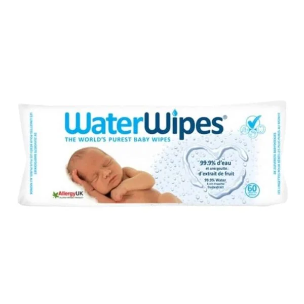 Waterwipes Lingettes Pour Bébés À Base D’eau 60u – photo 2