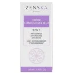 Boîte blanche et violette de crème contour des yeux Zenska 3 en 1