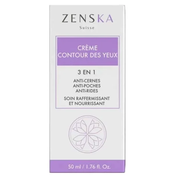 Zenska Crème Contour Des Yeux 3en1 Soin Raffermissant Et Nourrissant 50ml