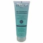 Tube turquoise du gel gommant éclaircissant Zenska 250 ml visage et corps