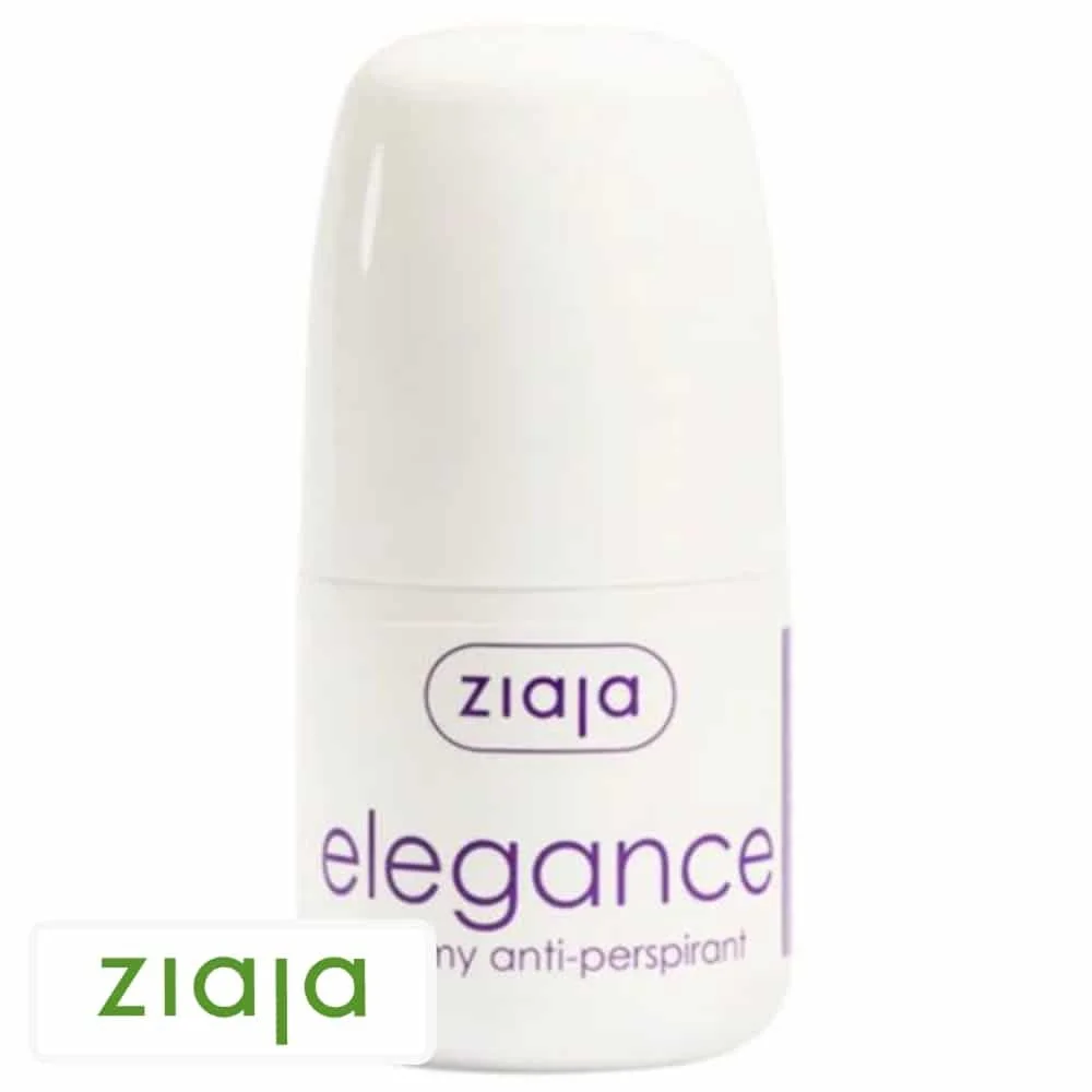 ziaja-elegance-deodorant-creme-anti-transpirante-60ml.jpg Roll-on blanc Ziaja Elegance anti-transpirant crème 60 ml, lettrage violet