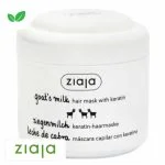 Pot blanc Ziaja goat's milk masque capillaire kératine 200 ml, cheveux secs
