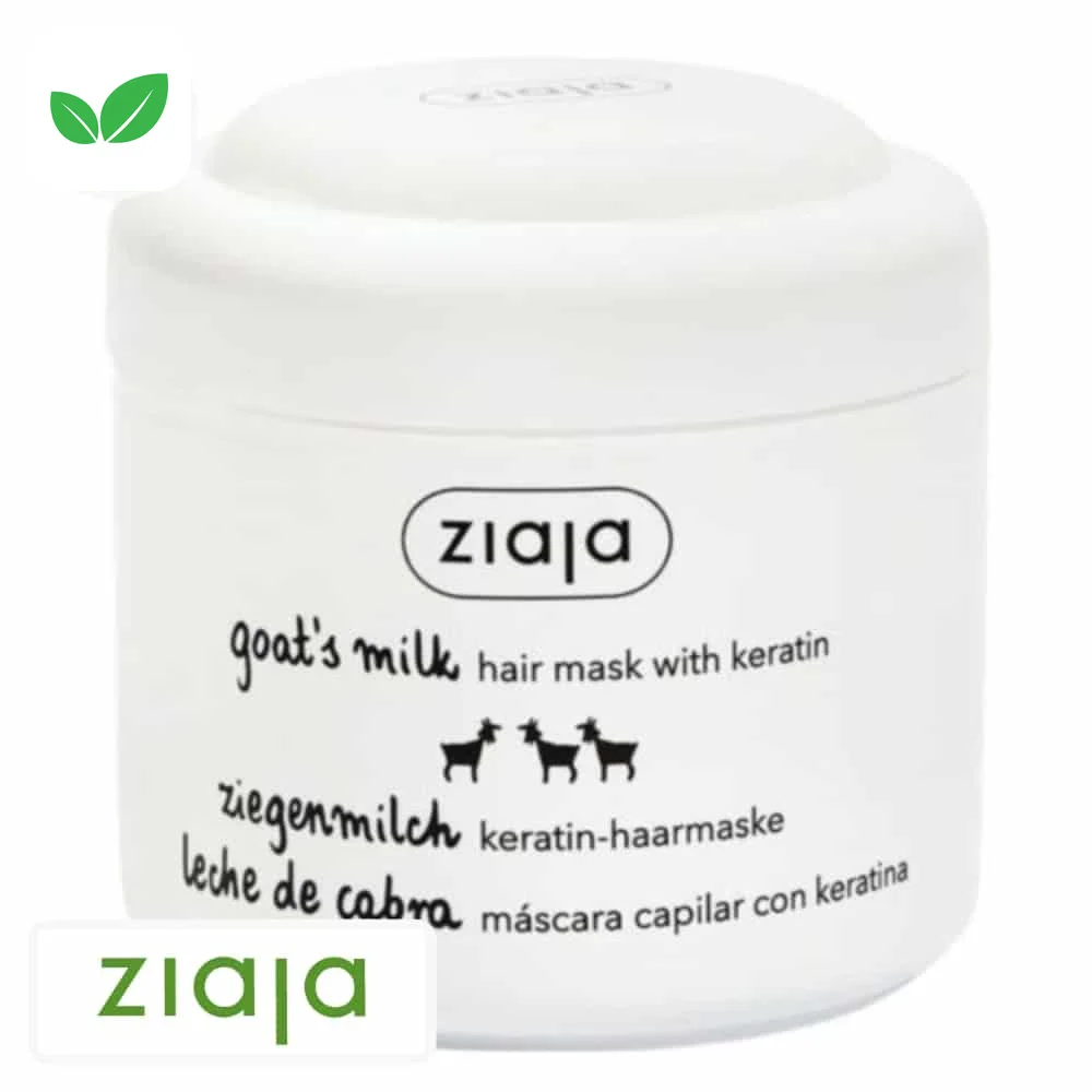 ziaja-goat-milk-masque-capillaire-fortifiant-a-la-keratine-200ml.jpg Pot blanc Ziaja goat's milk masque capillaire kératine 200 ml, cheveux secs