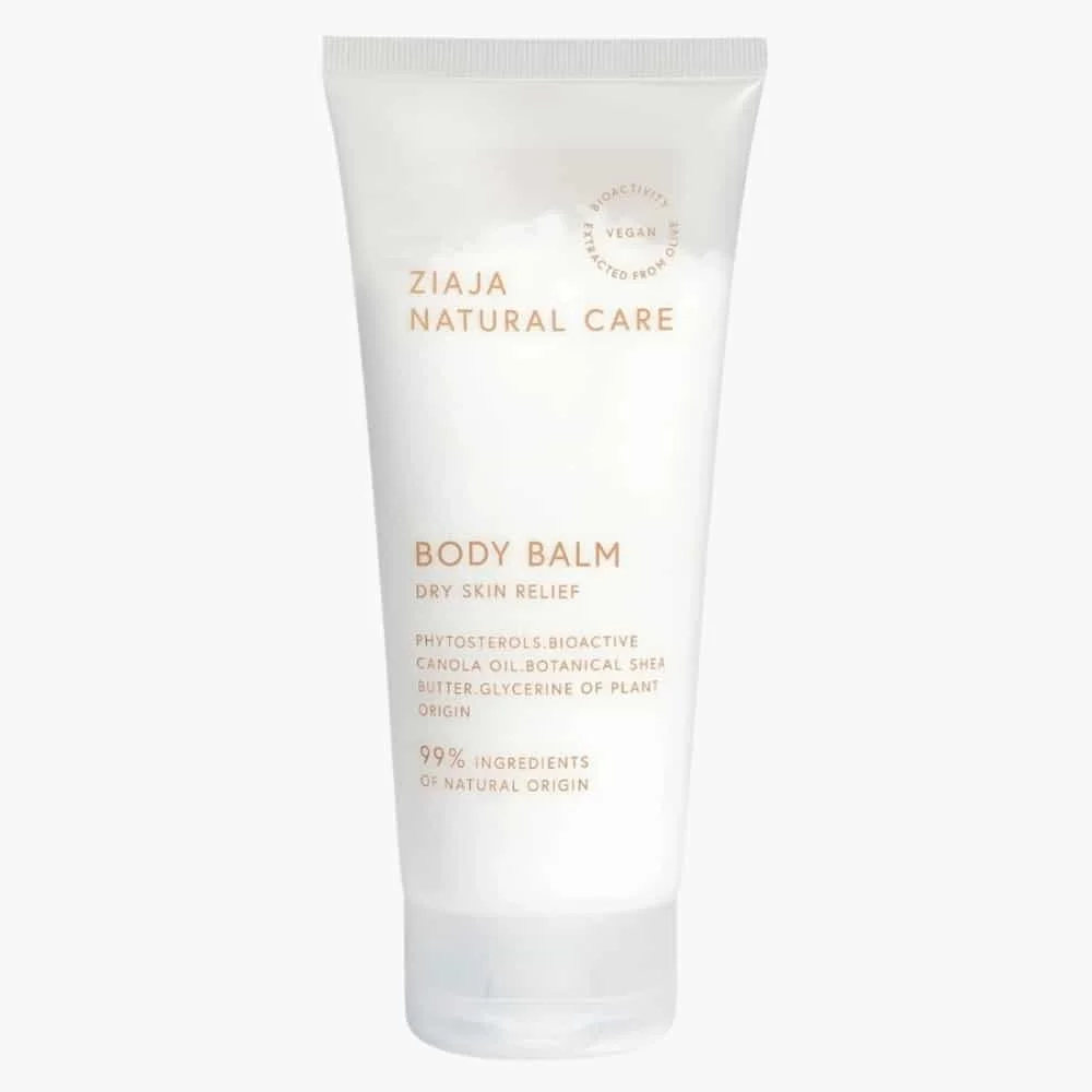 ziaja-natural-care-baume-corporel-vegan-200ml.jpg Tube blanc Ziaja Natural Care Baume Corporel vegan pour peaux sèches, 200 ml