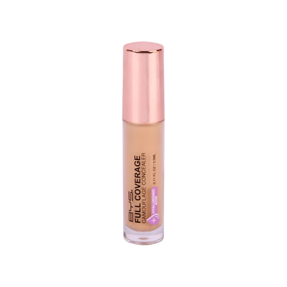 bys-full-coverage-concealer-medium-beige.jpg Flacon de correcteur liquide BYS Full Coverage teinte medium beige capuchon doré