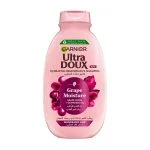 Flacon rose Garnier Ultra Doux shampooing Grape Moisture eau de raisin