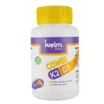 Flacon blanc et violet Hydra Plus Combi K2+D3 capsules jaunes