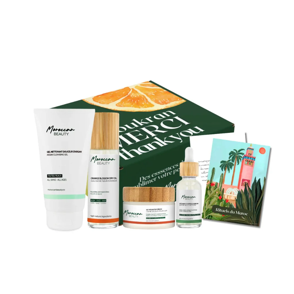 moroccan-beauty-rituel-du-maroc.jpg Coffret vert Moroccan Beauty Rituels du Maroc, quatre soins et carte