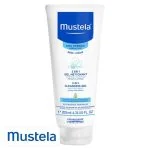 Tube blanc et bleu Mustela gel nettoyant 2 en 1 corps cheveux