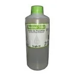 Grand flacon transparent huile de paraffine Racine-Vita 1 litre étiquette verte