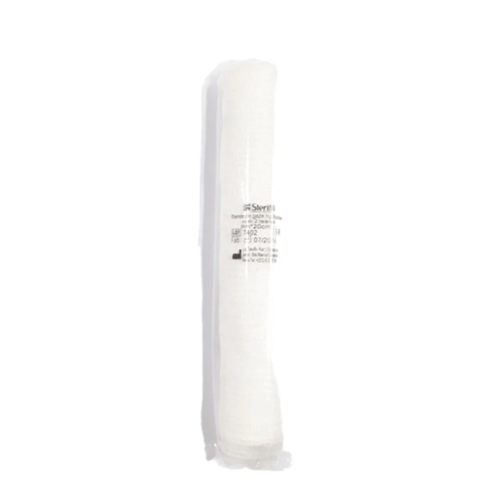 urgo-bande-de-gaz-320.jpg Sachet transparent bande de gaze hydrophile blanche enroulée Sterifil 20 cm