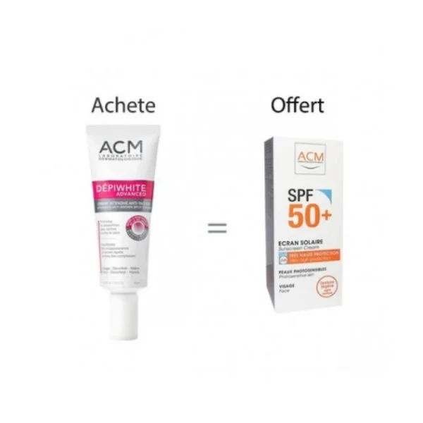 Pack ACM Depiwhite Advanced Crème + Écran Solaire
