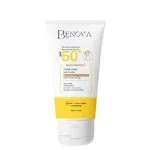 Tube blanc et jaune crème mains Benova Nutri Protect+ SPF 50+ 50 g