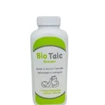 Flacon blanc et vert Bio Talc Douceur avec bouchon saupoudreur, 100 g